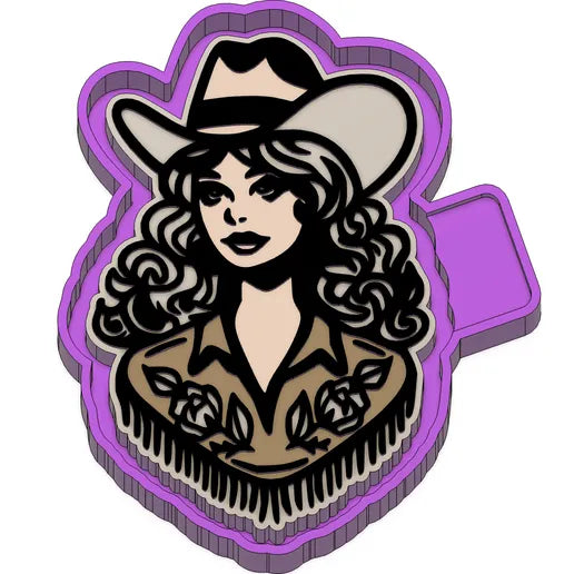 Cowgirl freshie Mold