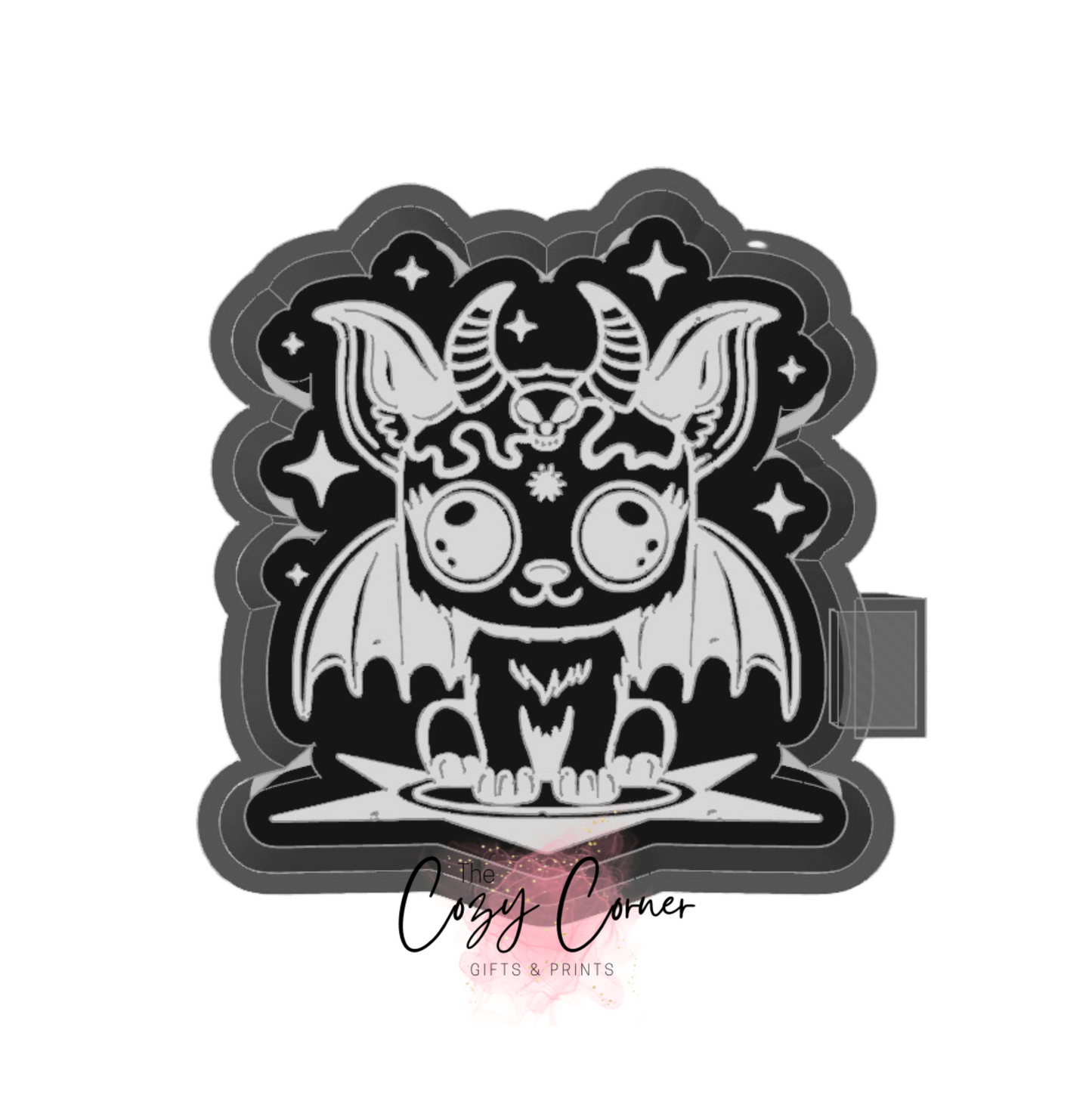 Cute Goth Bat Freshie mold