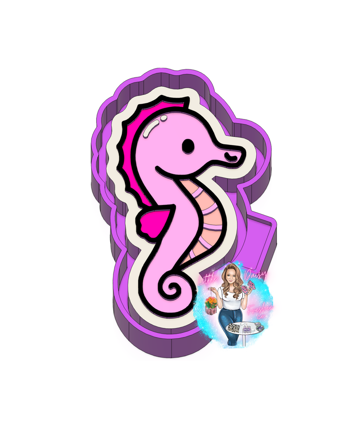 Seahorse Freshie Mold
