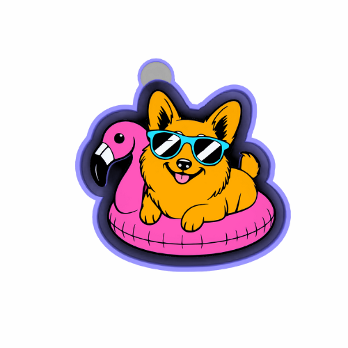 Corgi Summer Freshie mold