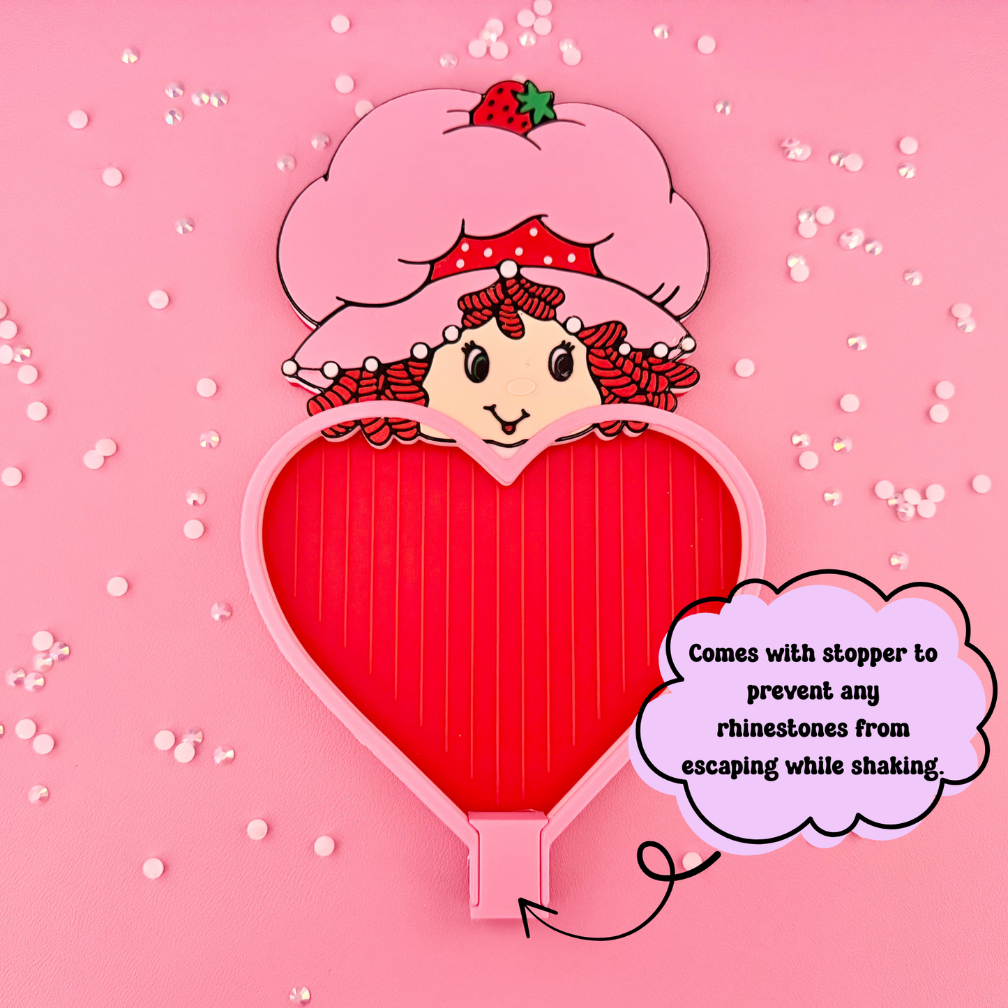 Strawberry Rhinestone Tray