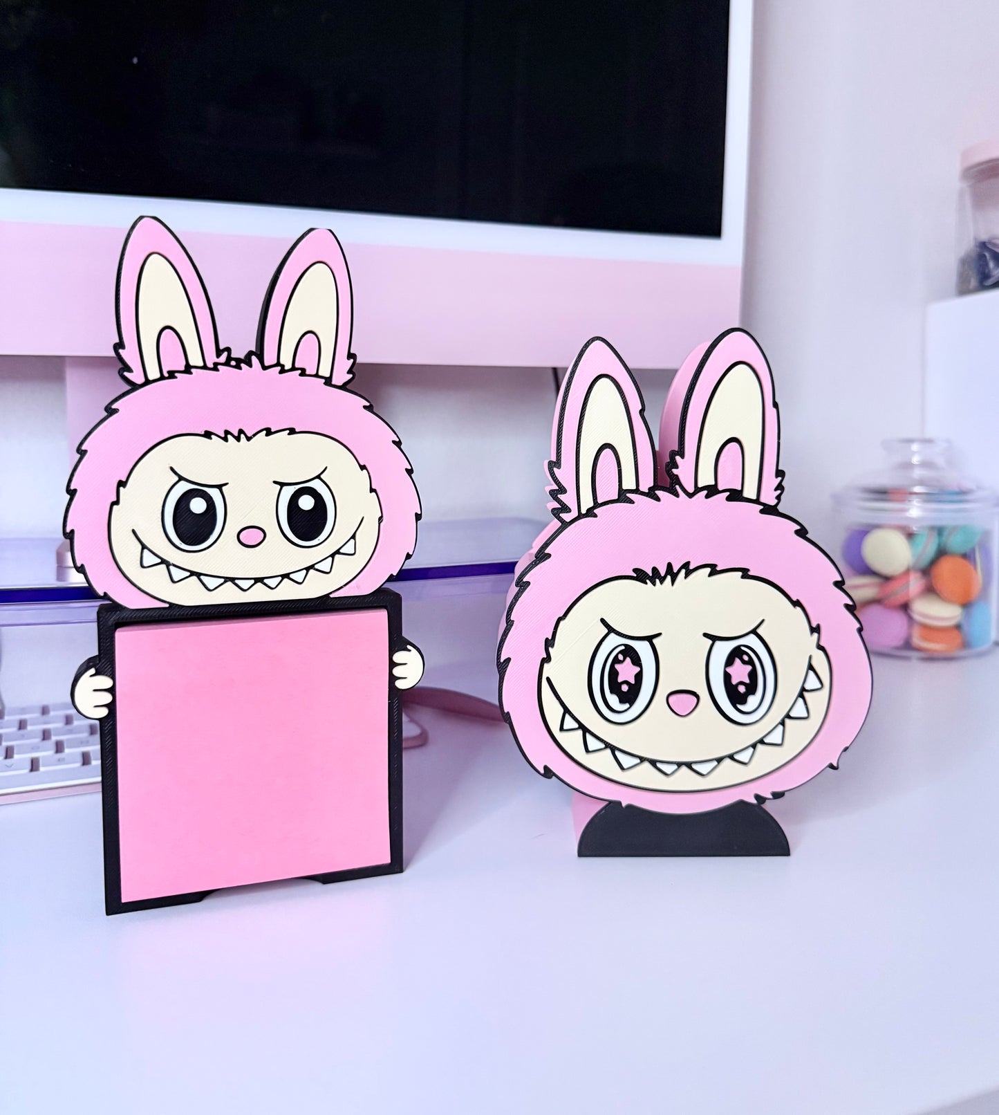 Cute Monster Pen Holder & Sticky Note Holder Set