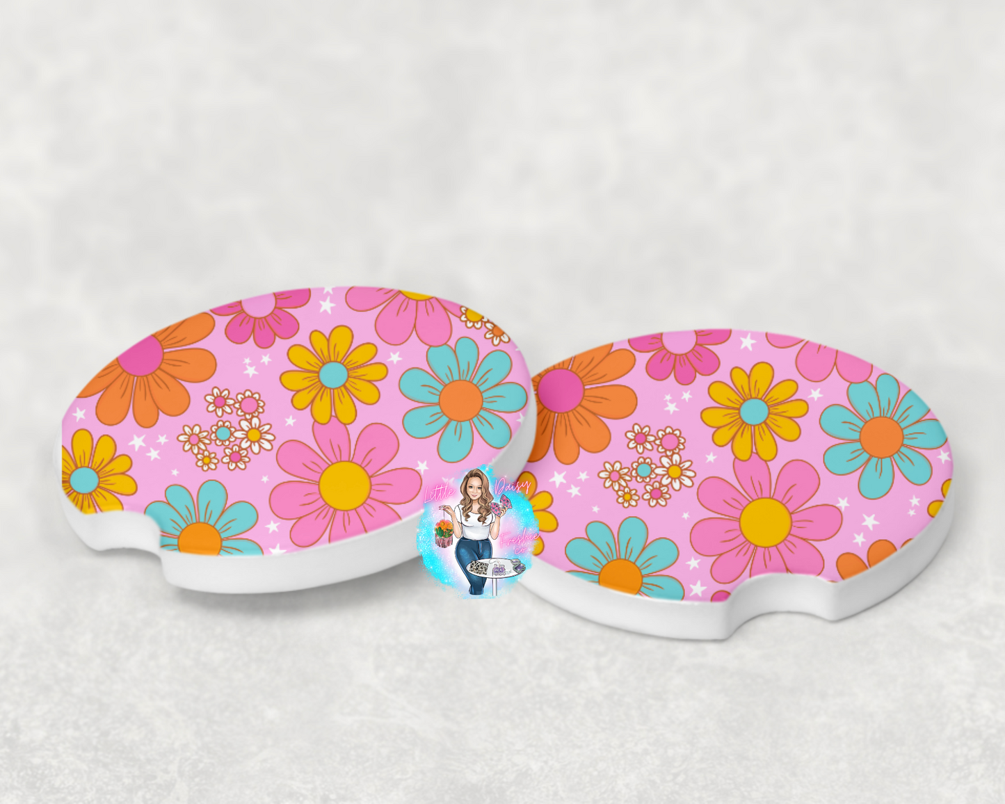 Retro flowers Coasters