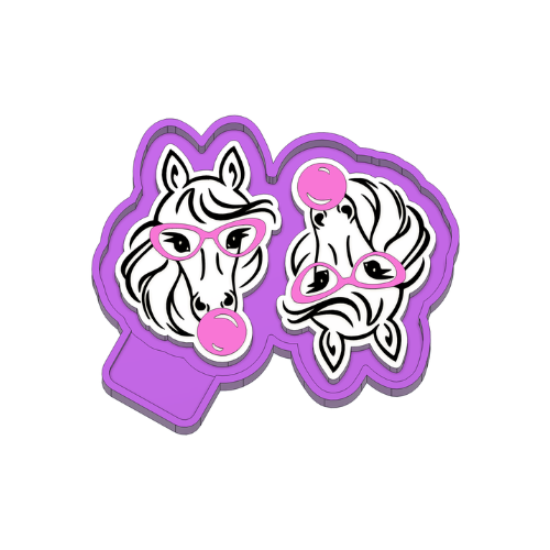 Horse vent clip Freshie Mold