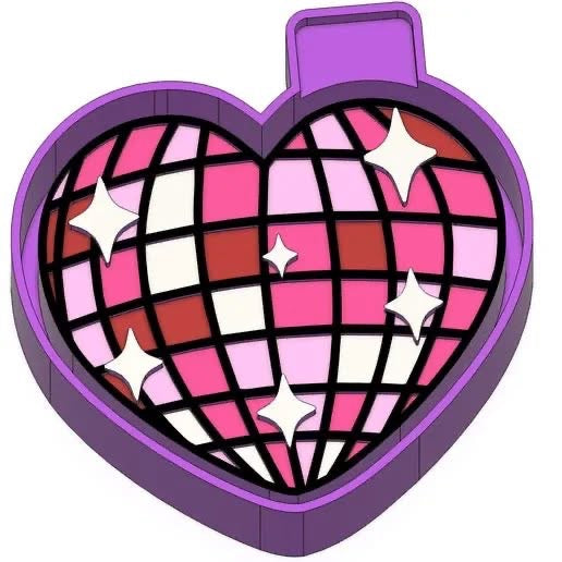 Disco heart Mold