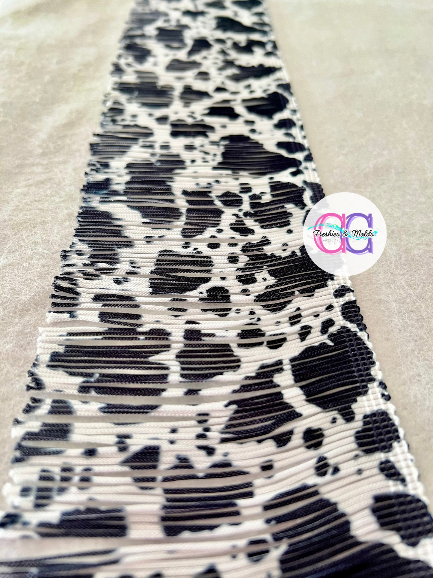 Cow Printed Fringe