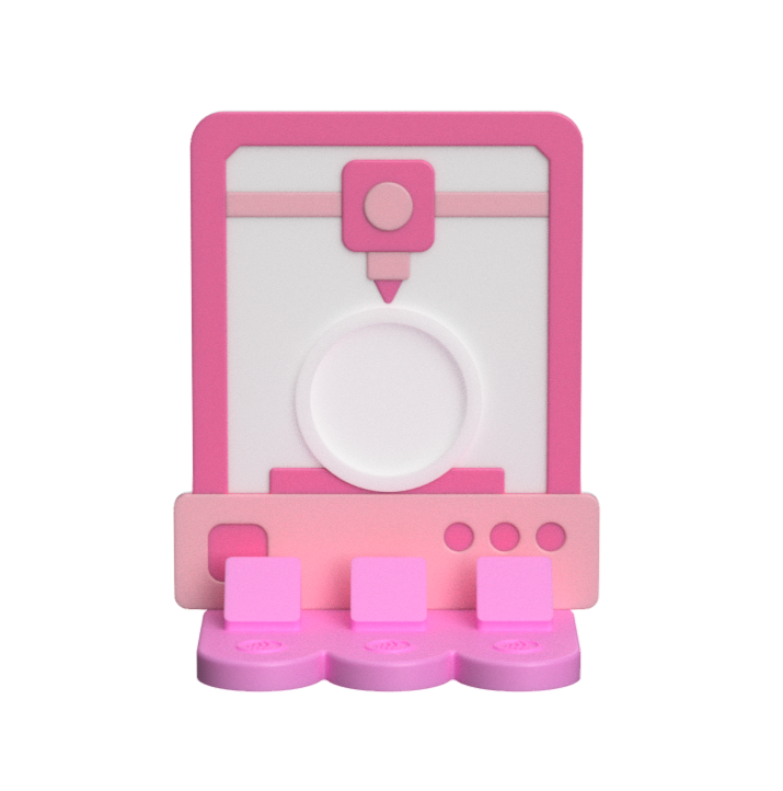 3D Printer NFC Stand- 1 Frame- (Design your NFC stand- You Choose base type)