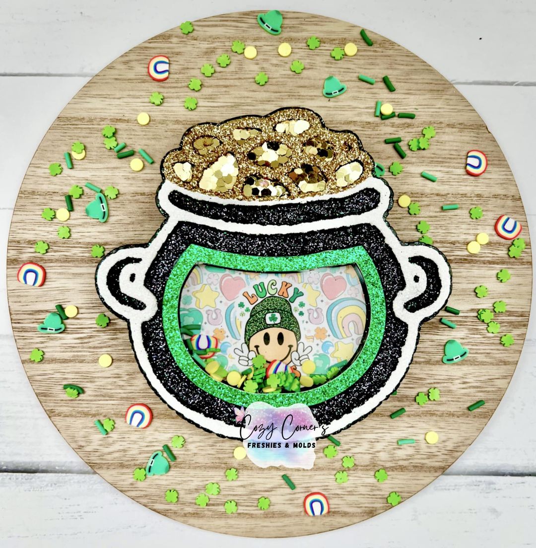 Pot of Gold St. Patrick's Day Freshie Shaker Mold