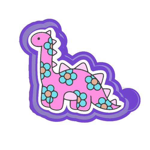 Flower dinosaur Freshie Mold