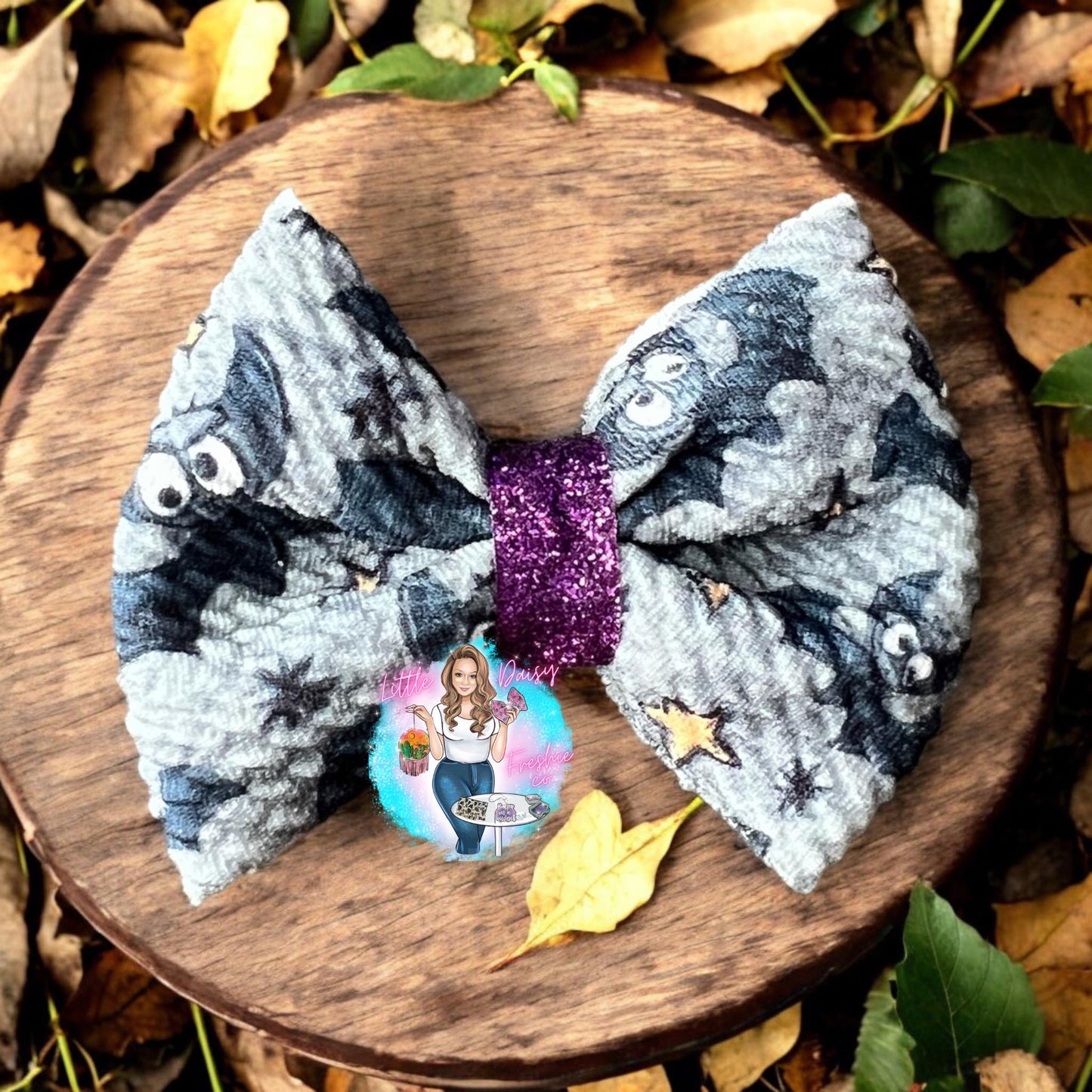 Bat Halloween Freshie Bow