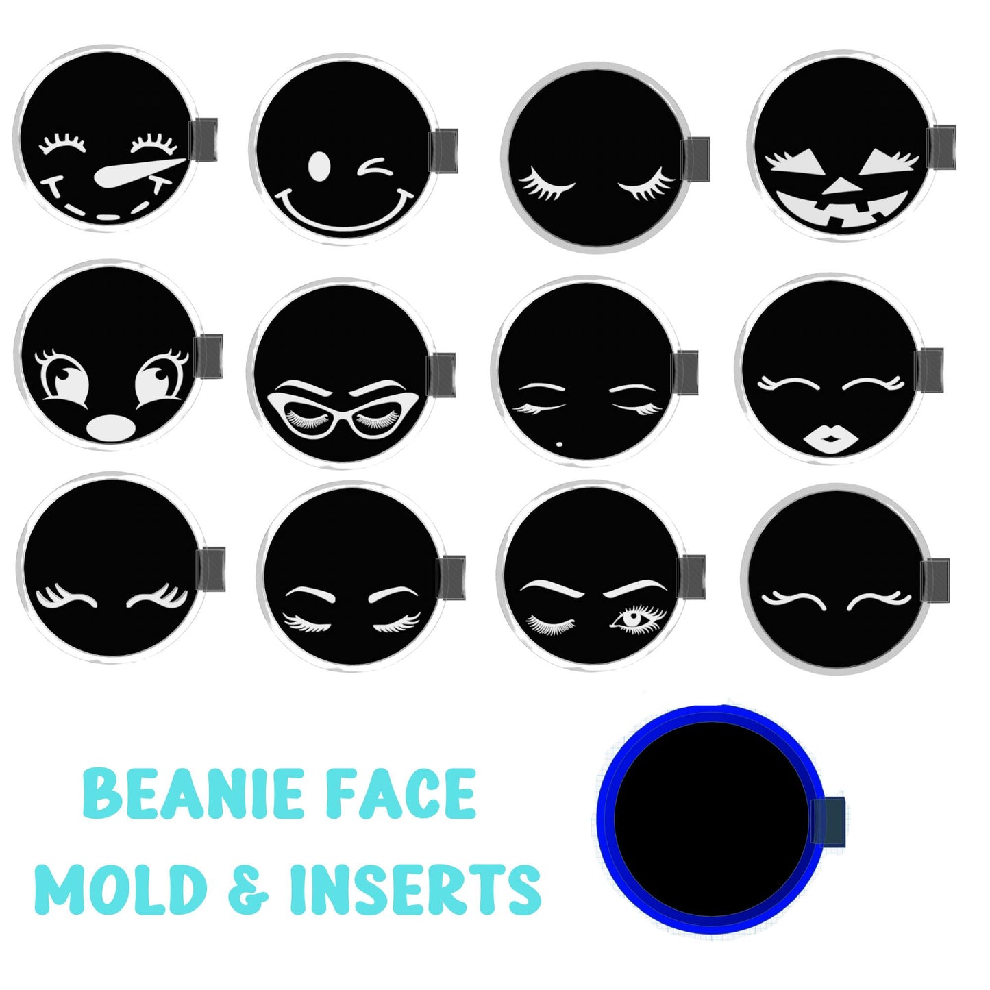 Beanie Smiley mold & inserts