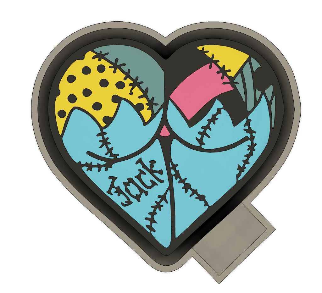 Halloween Heart Freshie mold