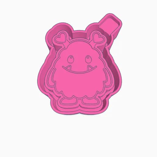 Cute Monster Valentine's Day Mold