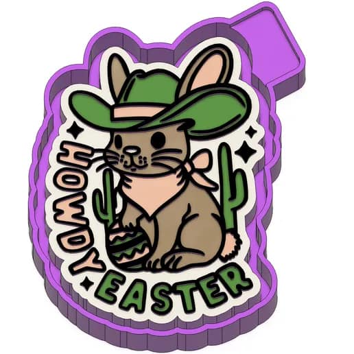 Easter western freshie mold