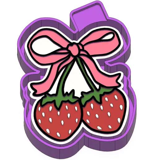 Strawberries Freshie Mold