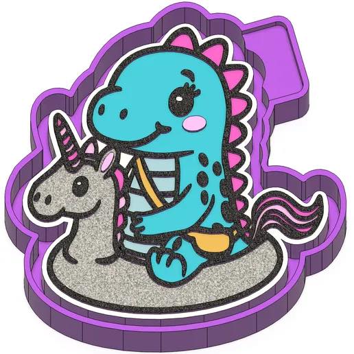 Dinosaur Floaty Freshie Mold