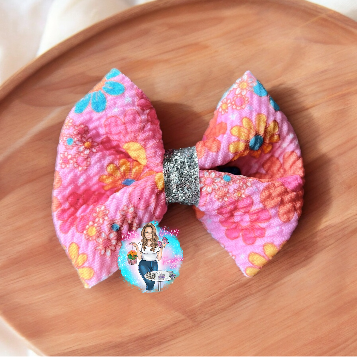 Flowers Freshie Bow