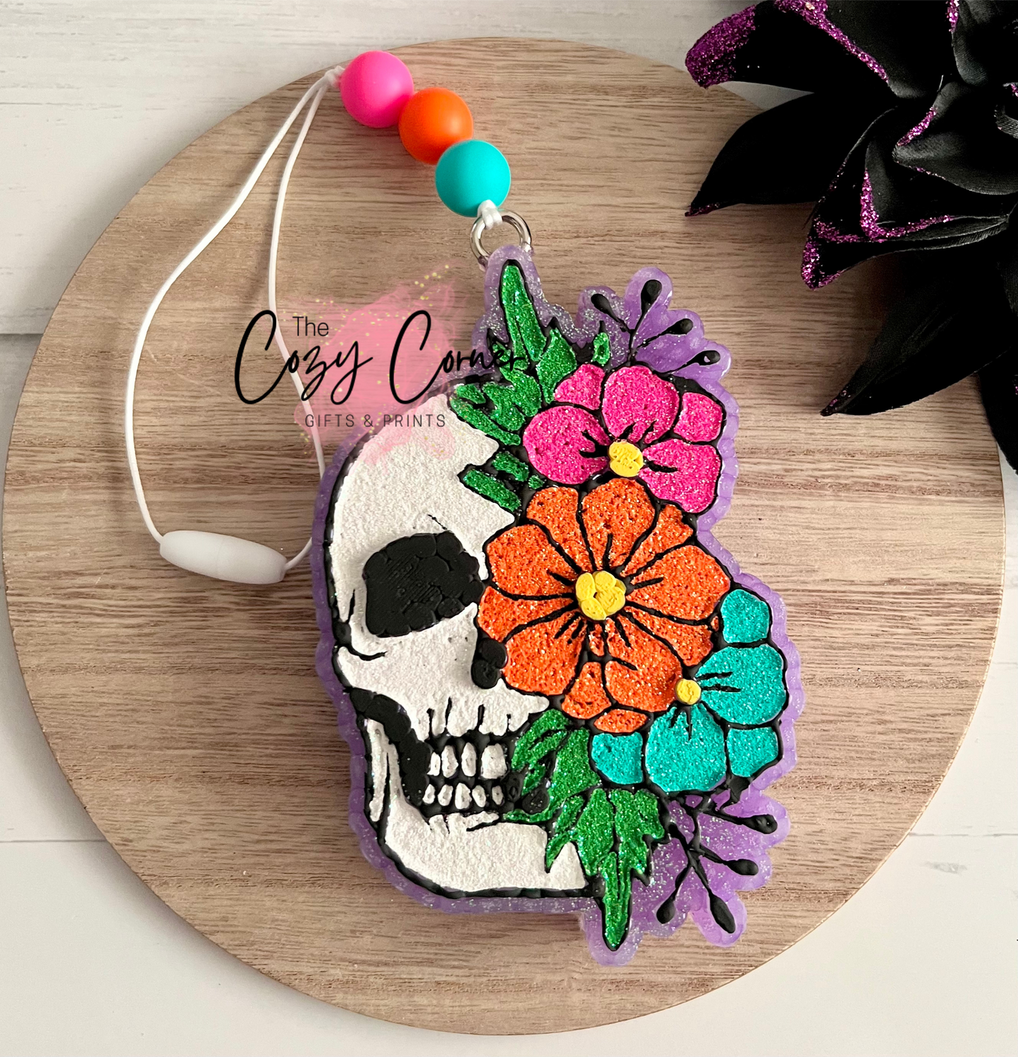 Flower Skull Freshie mold