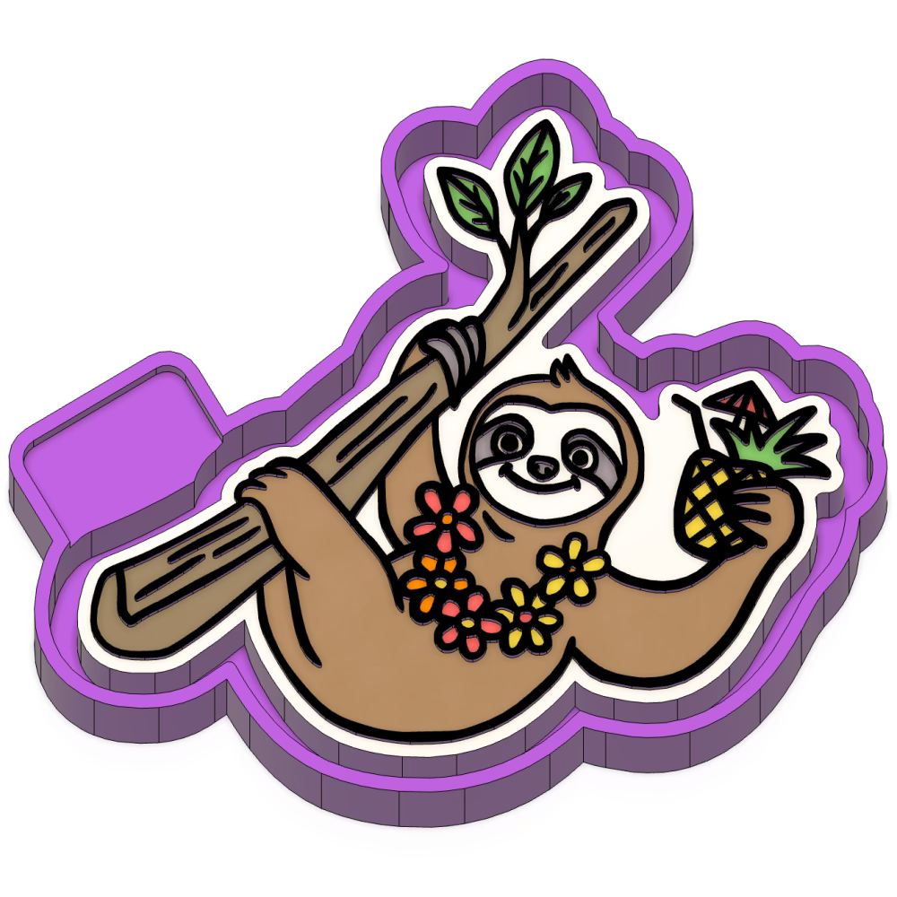 Sloth Freshie mold