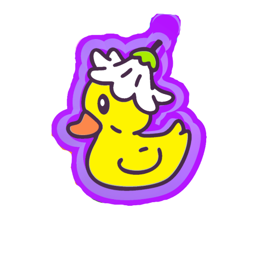 Duck with flower Freshie Mold