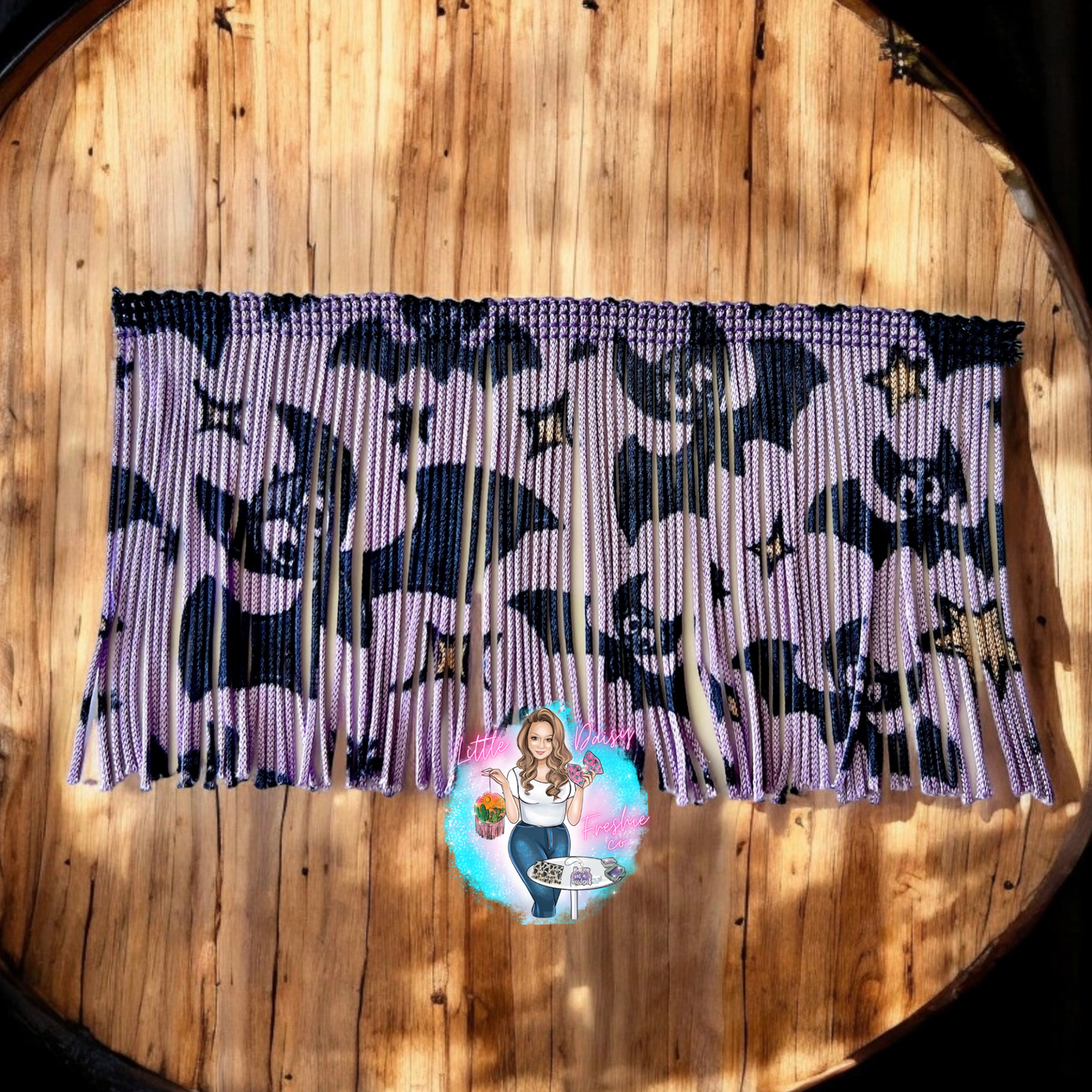 Bats Print Fringe