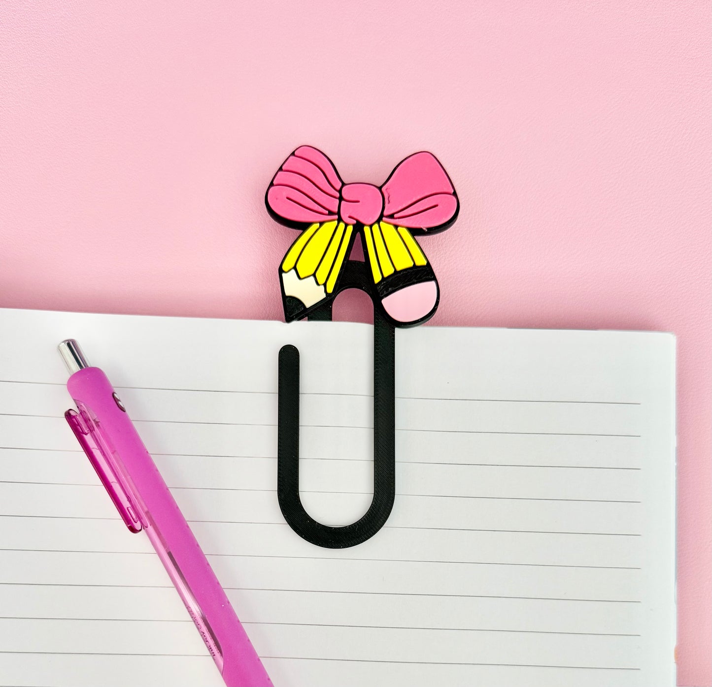 Pencil Bow Teacher clip/Book mark