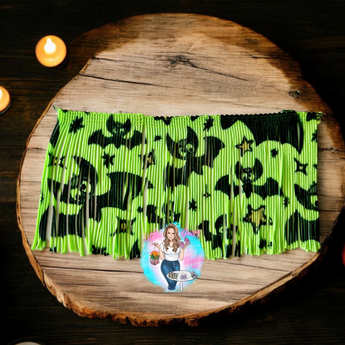 Bats Print Fringe