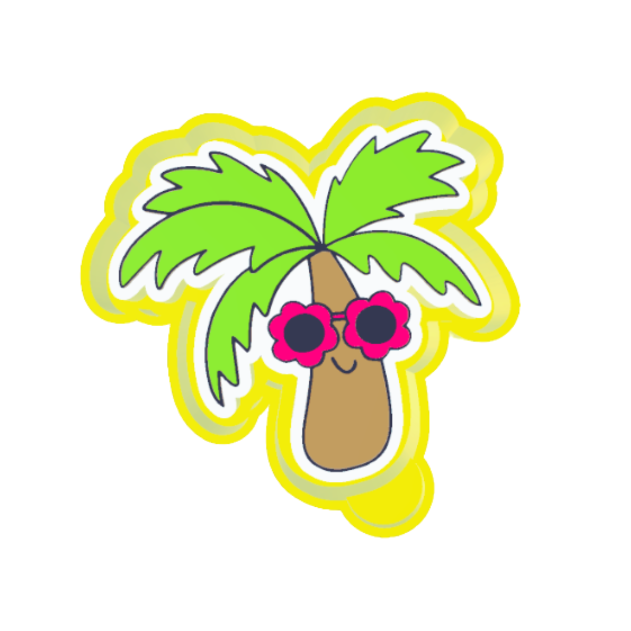 Groovy palm tree Freshie mold