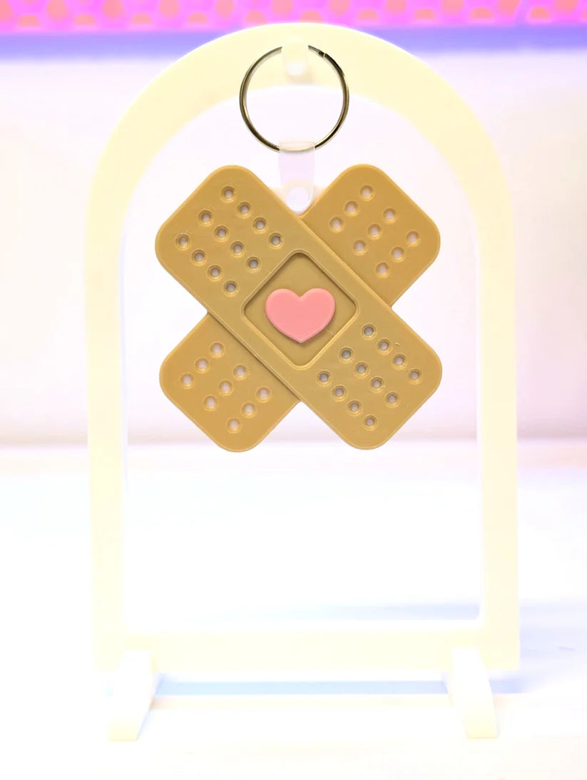 Band-aid w/Heart NFC Keychain