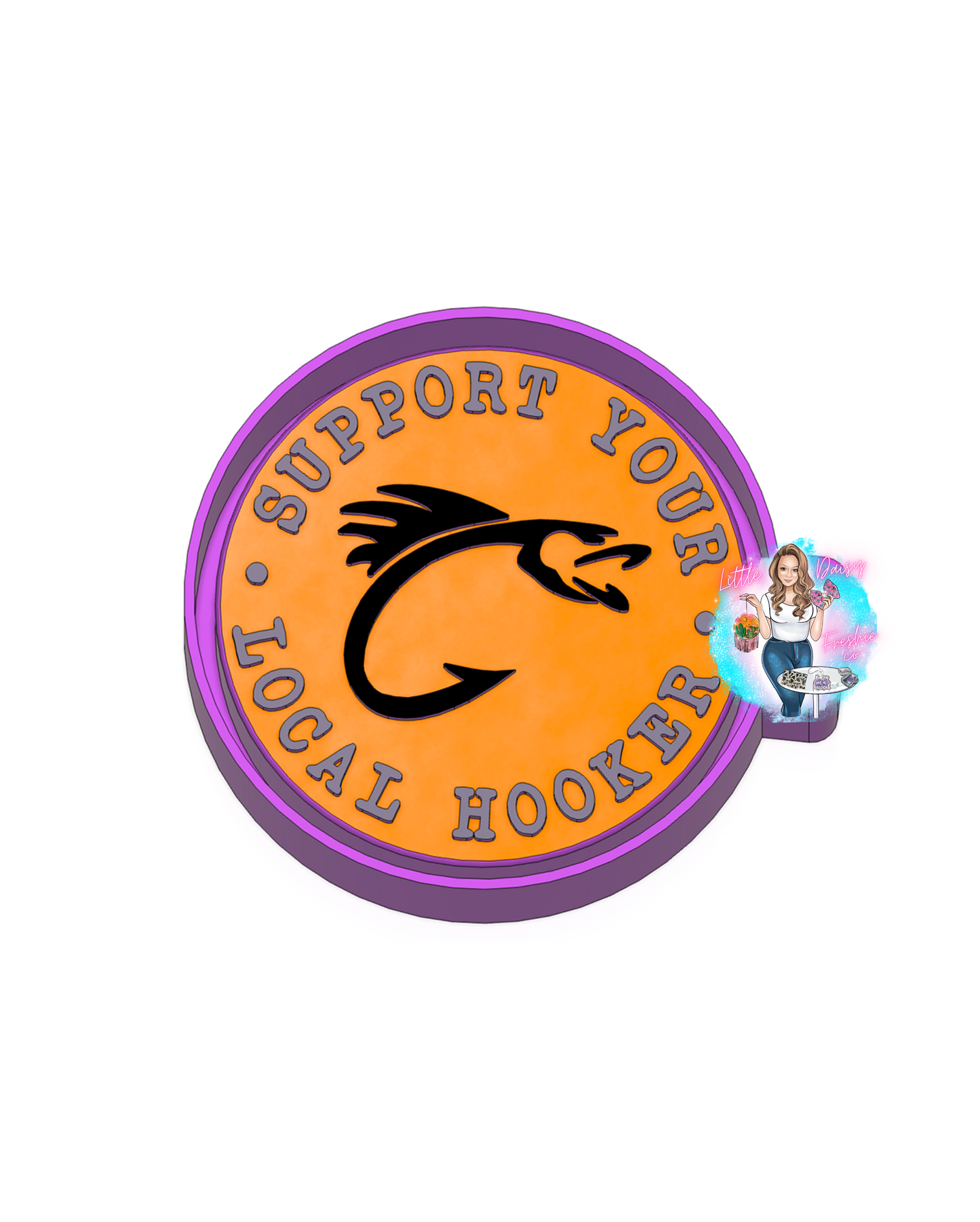 Support local hooker fishing Freshie Mold