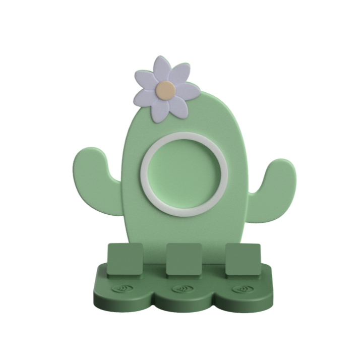 Cactus NFC Stand- 1 Frame/circle- (Design your NFC stand- You Choose base type)
