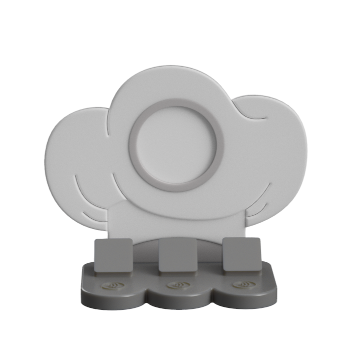 Chef Hat NFC Stand- 1 Frame/circle- (Design your NFC stand- You Choose base type)