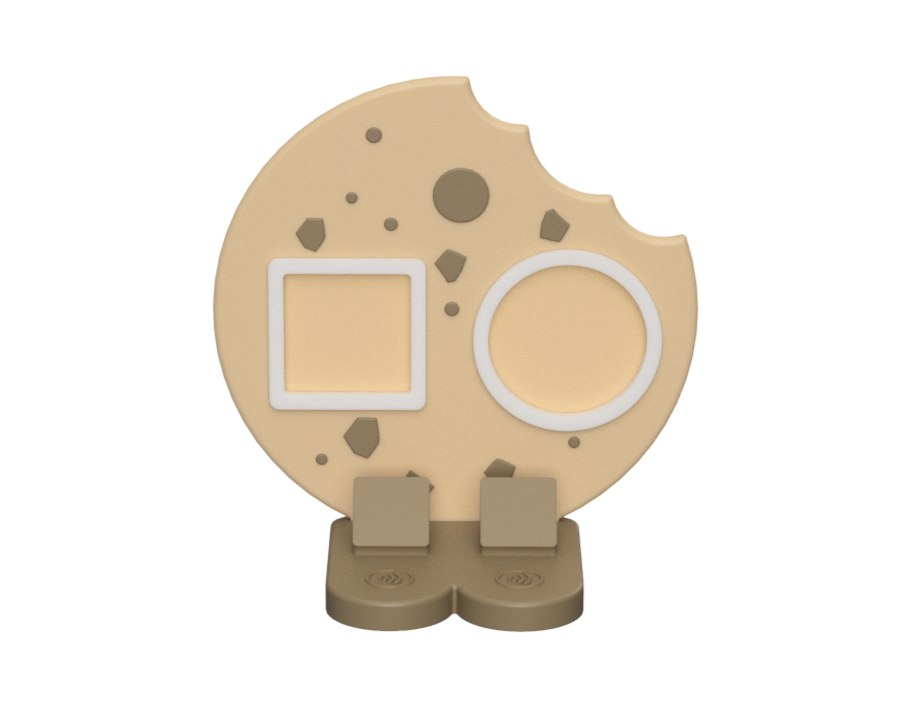 Cookie NFC Stand- 2 Frames- (Design your NFC stand- You Choose base type)