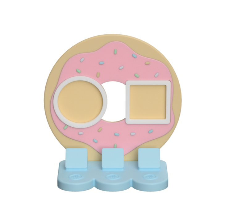 Donut NFC Stand- 2 Frames- (Design your NFC stand- You Choose base type)