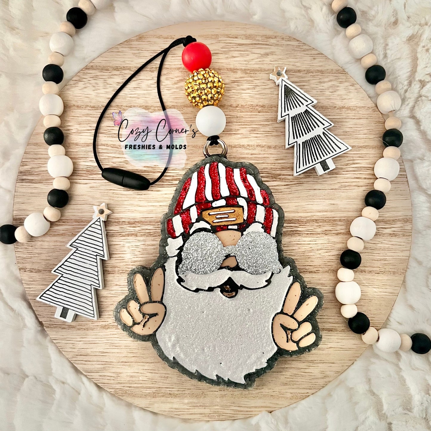 Santa Christmas freshie mold