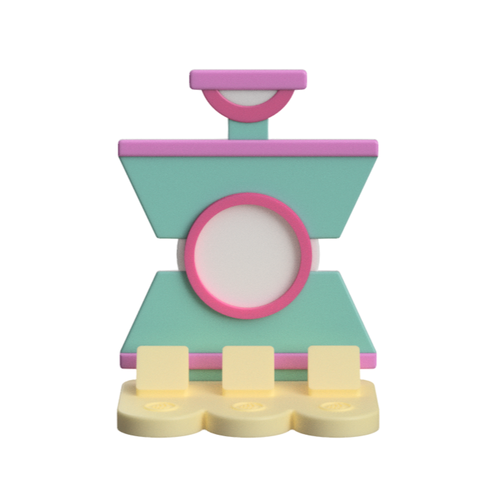 Heat Press NFC Stand- 1 Frame/circle- (Design your NFC stand- You Choose base type)