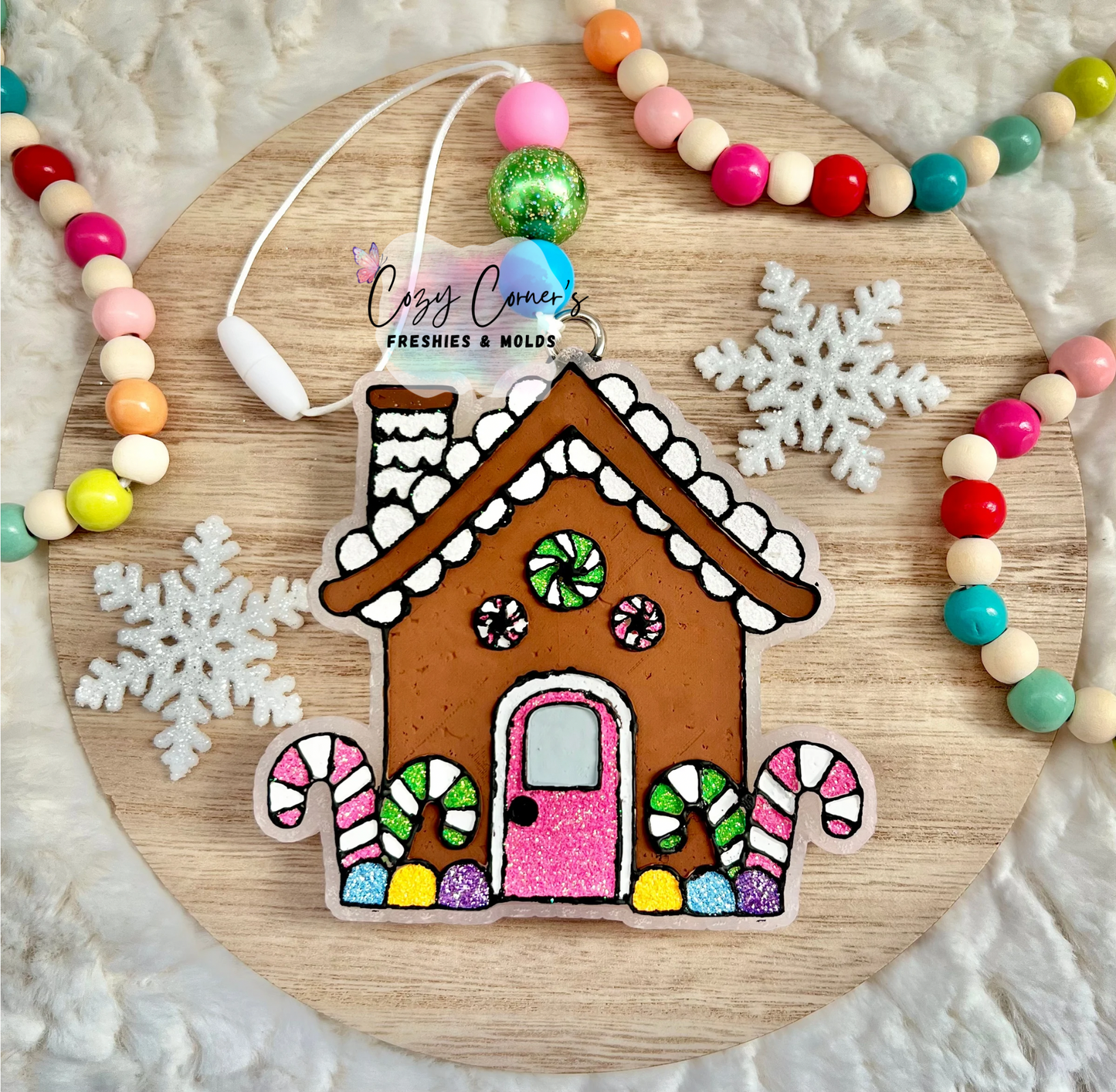 Gingerbread house christmas freshie mold