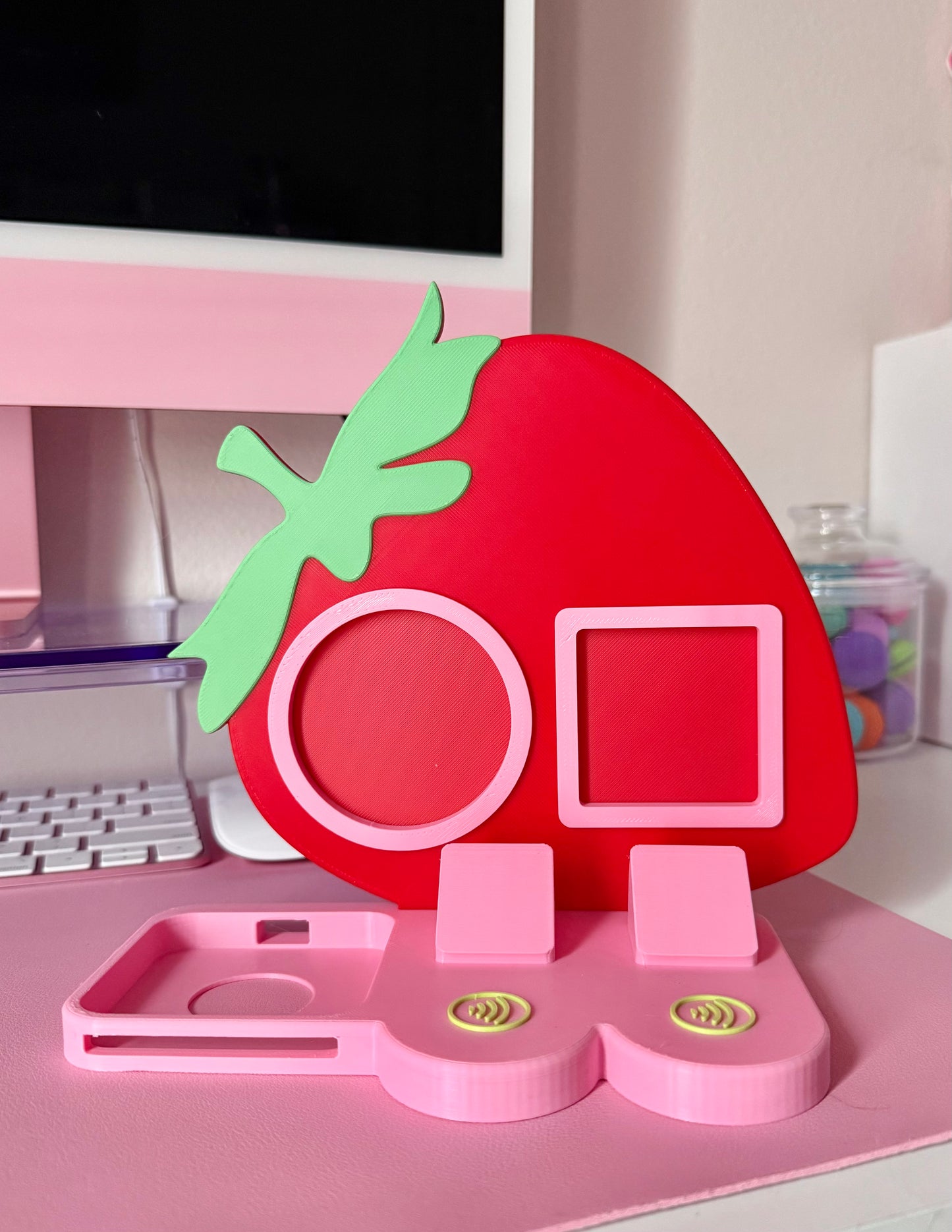 Strawberry NFC Stand- 2 Frames- (Design your NFC stand- You Choose base type)