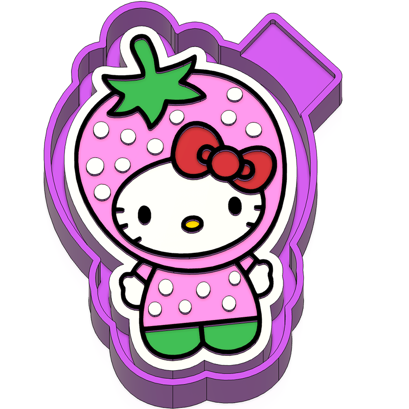 Strawberry Kitty Freshie Mold (VIP)