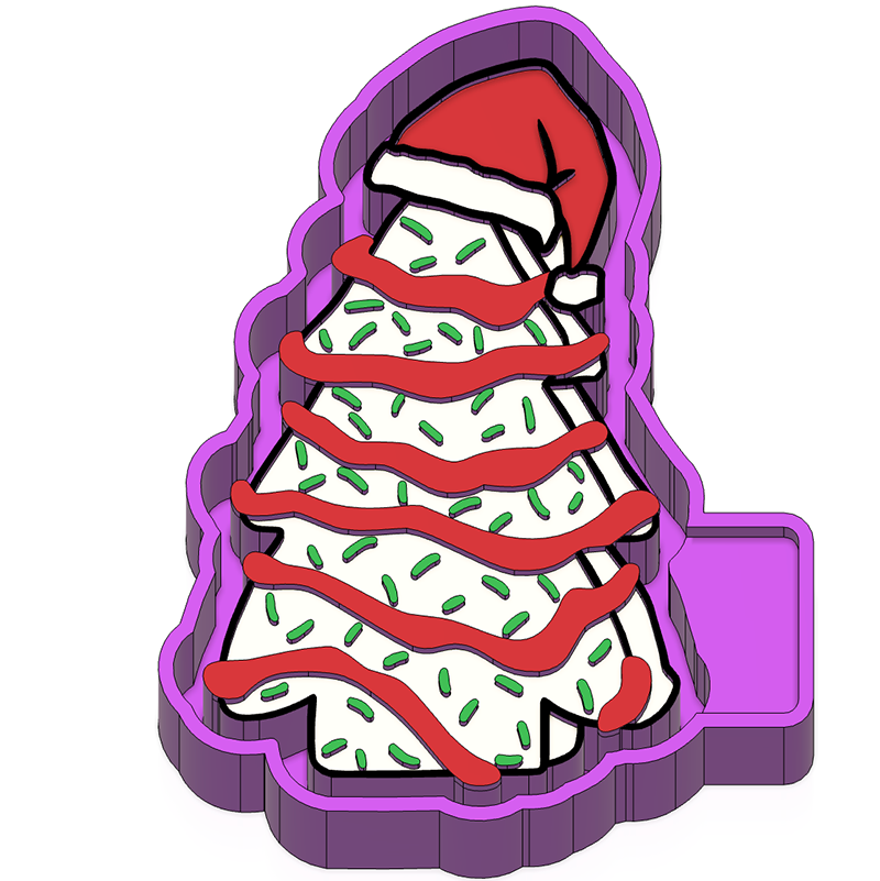 Christmas Cake freshie mold