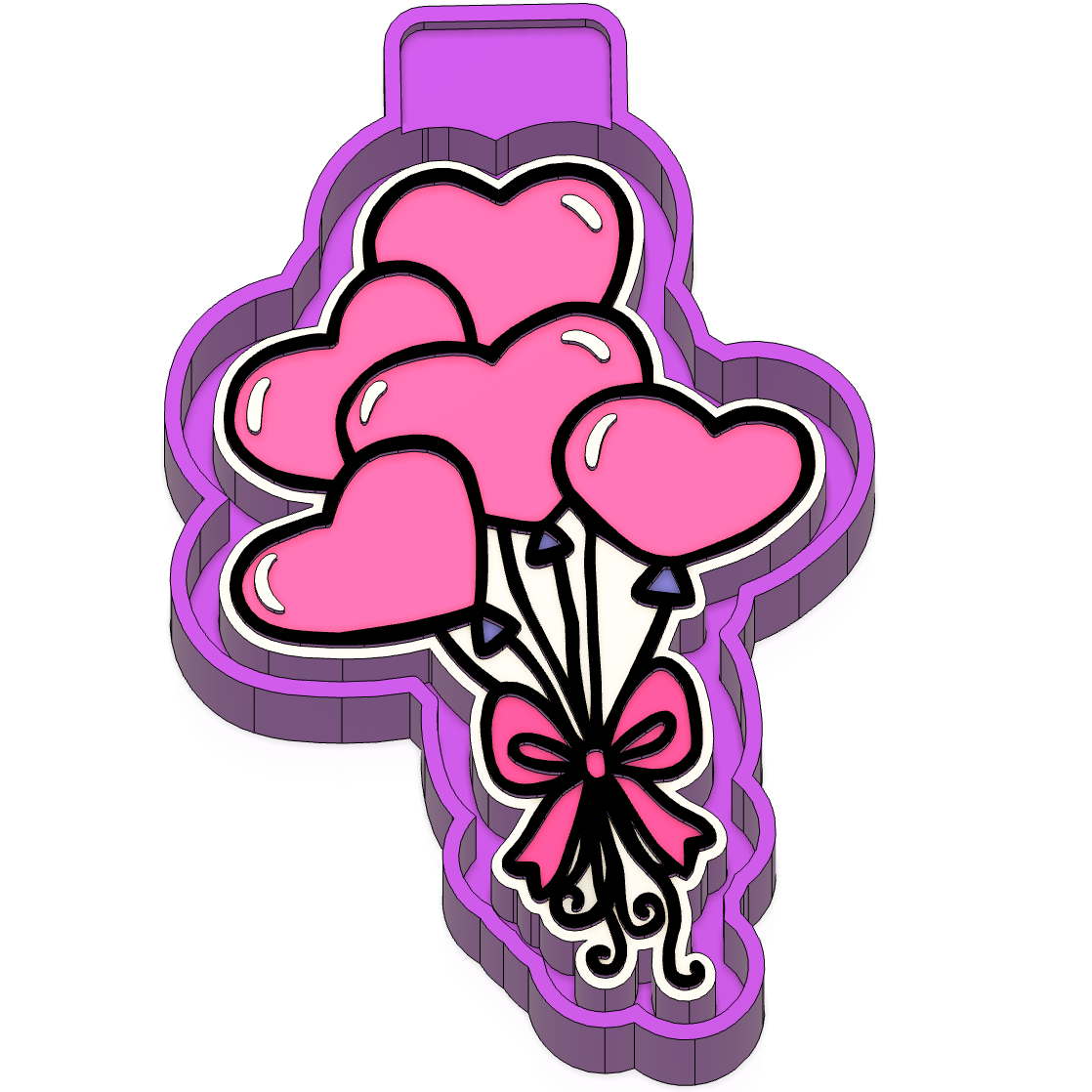 Heart Balloon Valentine Mold