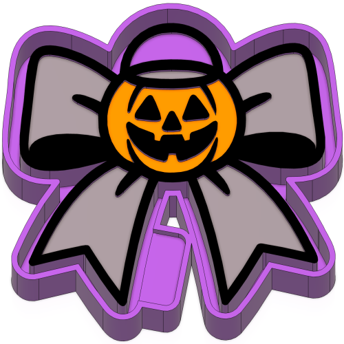 Pumpkin Bow freshie mold