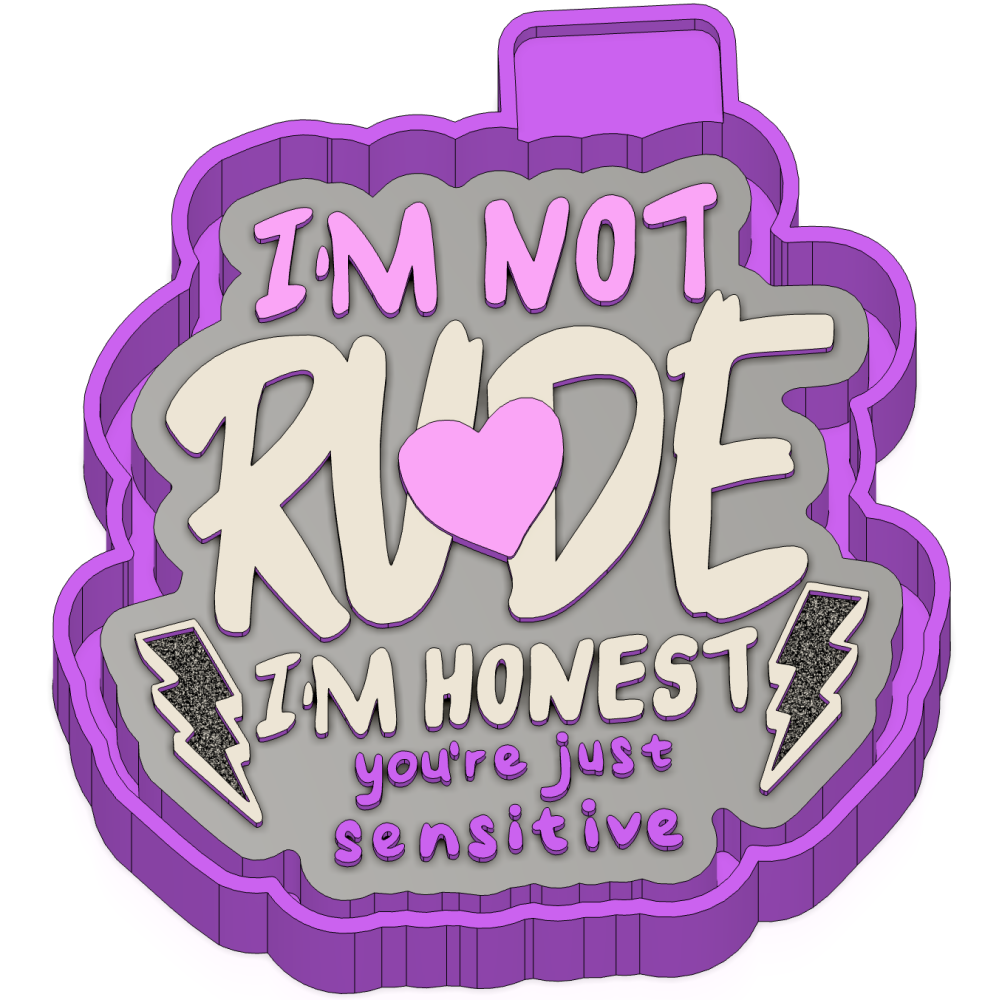 Im not rude Freshie mold