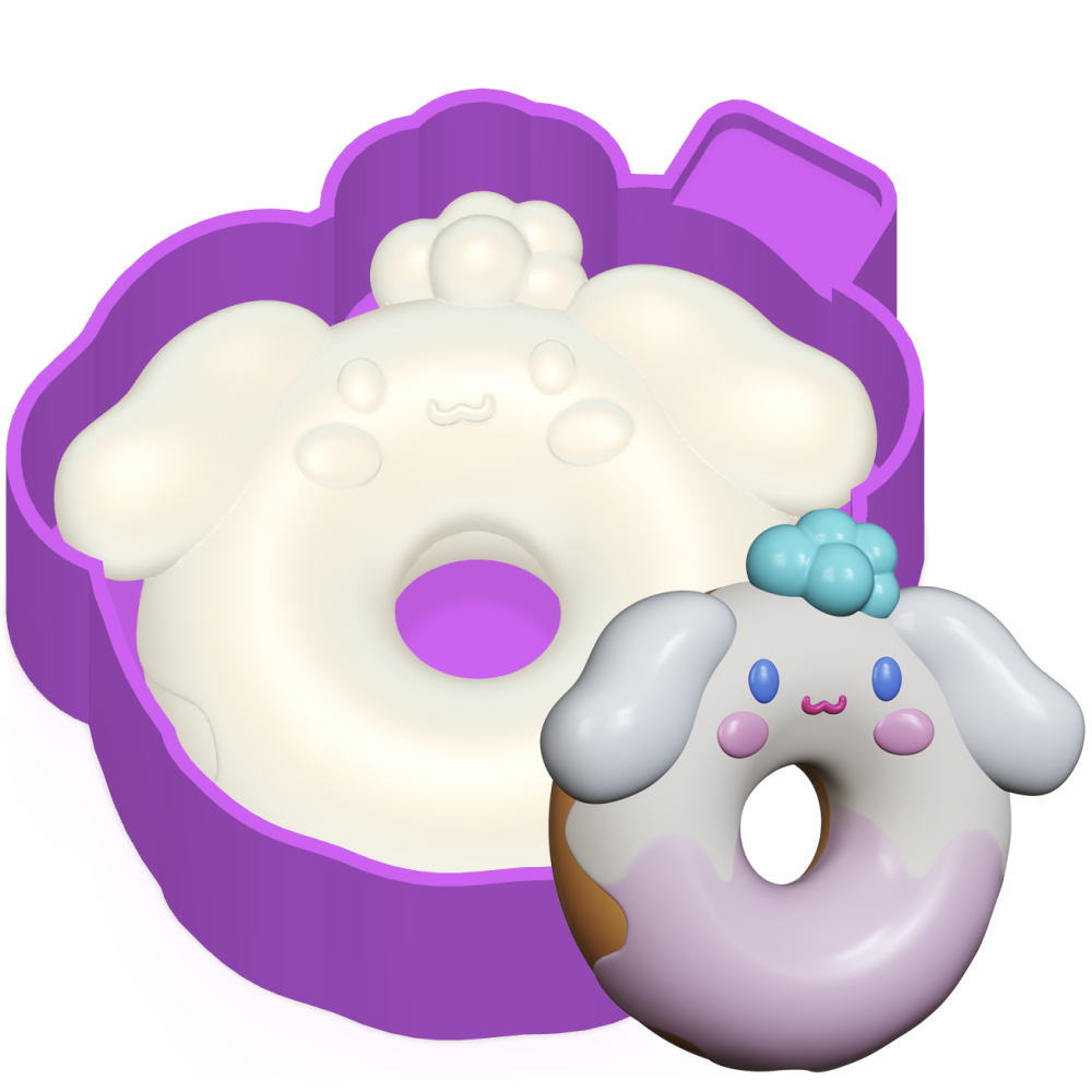 Character Donut 3D Freshie Mold