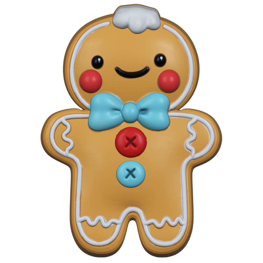 3D Gingerbread Freshie mold