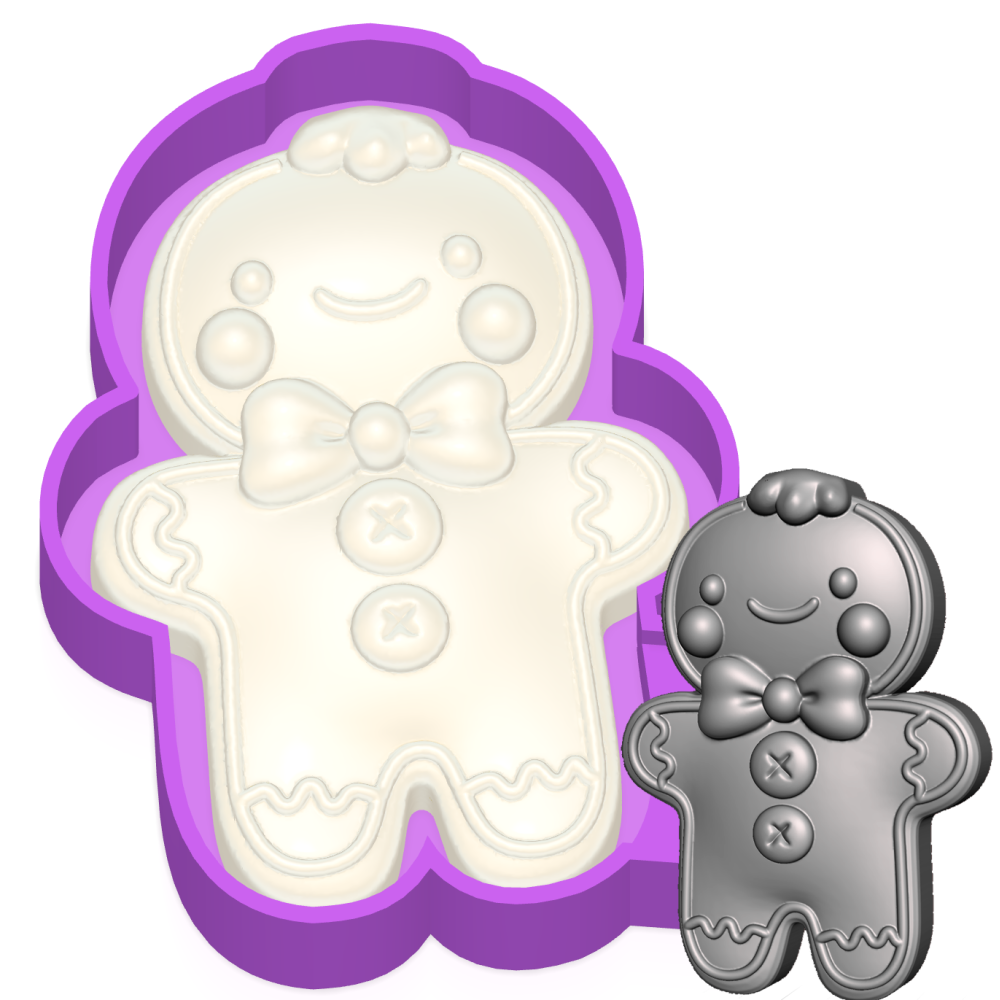 3D Gingerbread Freshie mold