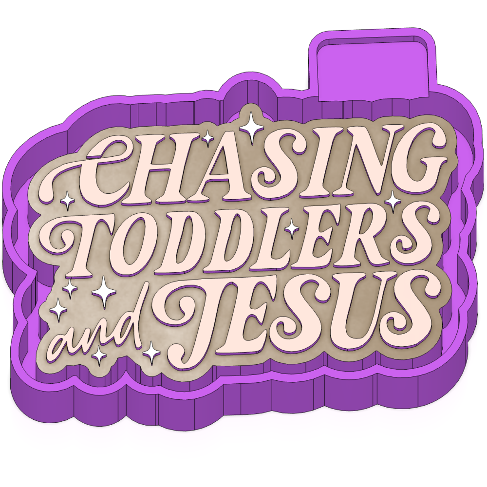 Chasing toddlers mom Freshie Mold