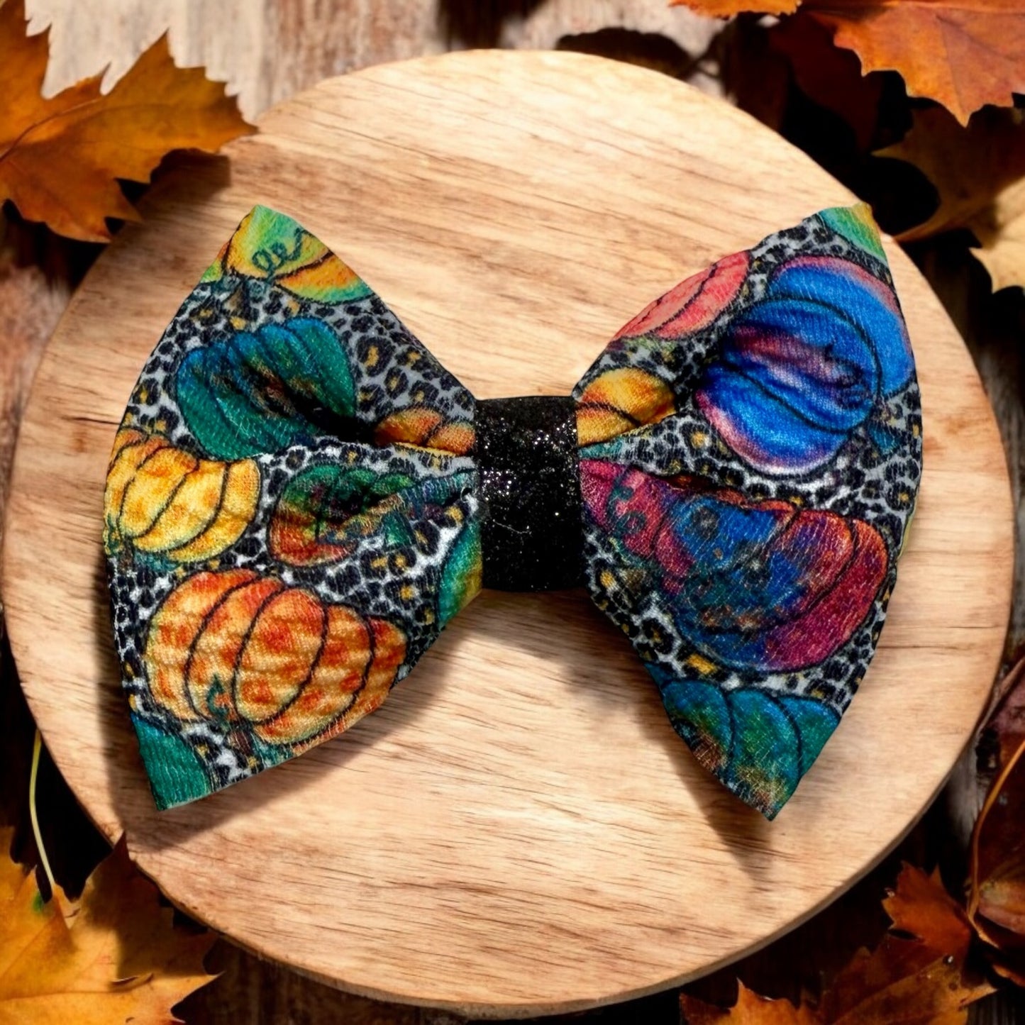 Leopard pumpkin Fall Freshie Bow