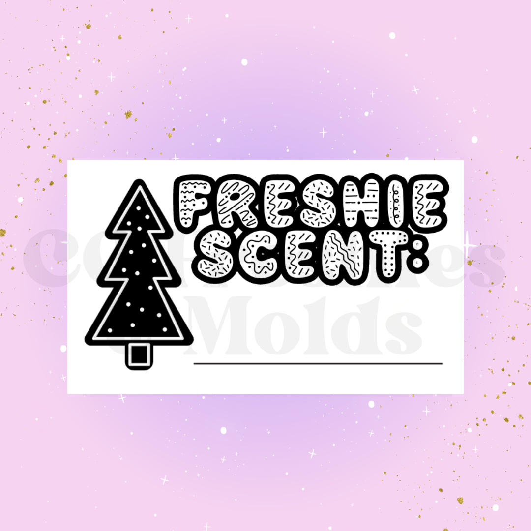 Holiday Freshie Scent Label Sticker