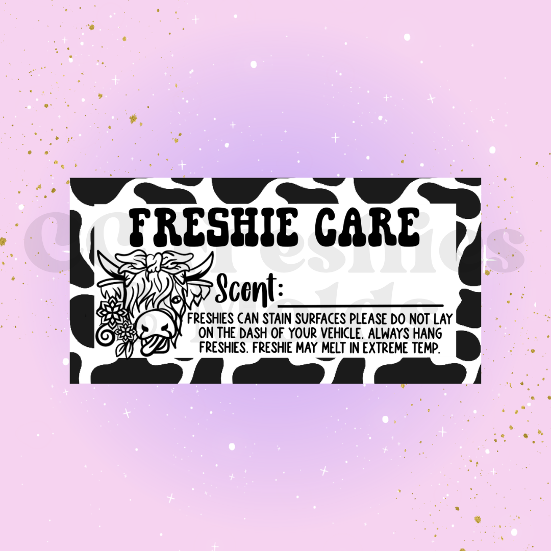 Freshie Scent Label Sticker